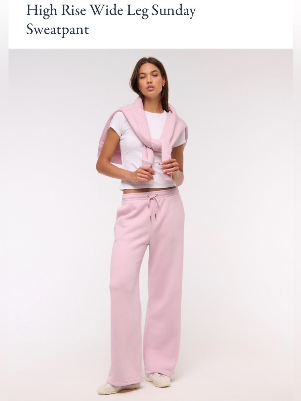 Abercrombie Sunday Highrise Wide Leg Sweatpants